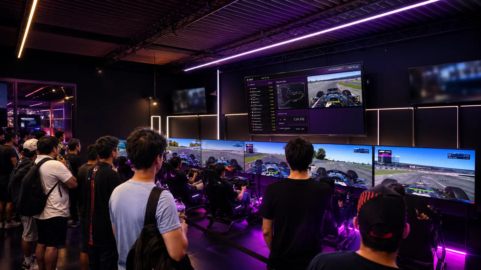 Simuladores de autos de la Zona Gamer de Formula Kart